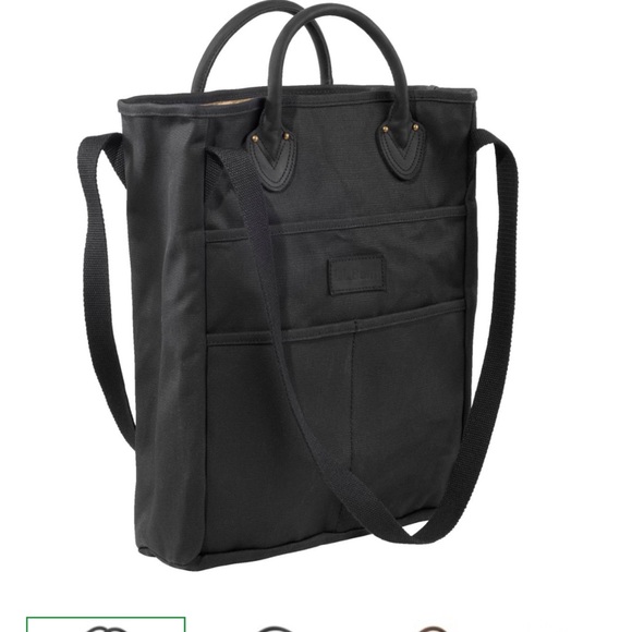 LL BEAN Black Tote Bag - Picture 3 of 4